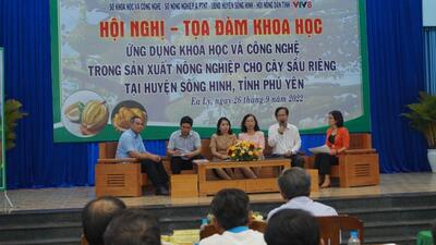 Các hình ảnh tại Hội nghị - Tọa đàm khoa học: Ứng dụng KH&CN trong sản xuất nông nghiệp cho cây Sầu Riêng tại huyện Sông Hinh, tỉnh Phú Yên