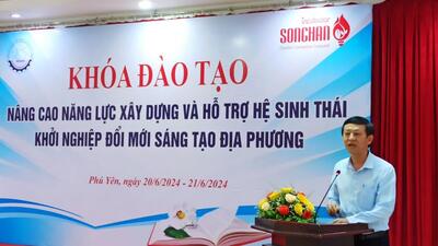 Hình ảnh hoạt động: Khóa đào tạo "Nâng cao năng lực xây dựng và hỗ trợ hệ sinh thái khởi nghiệp đổi mới sáng tạo địa phương"